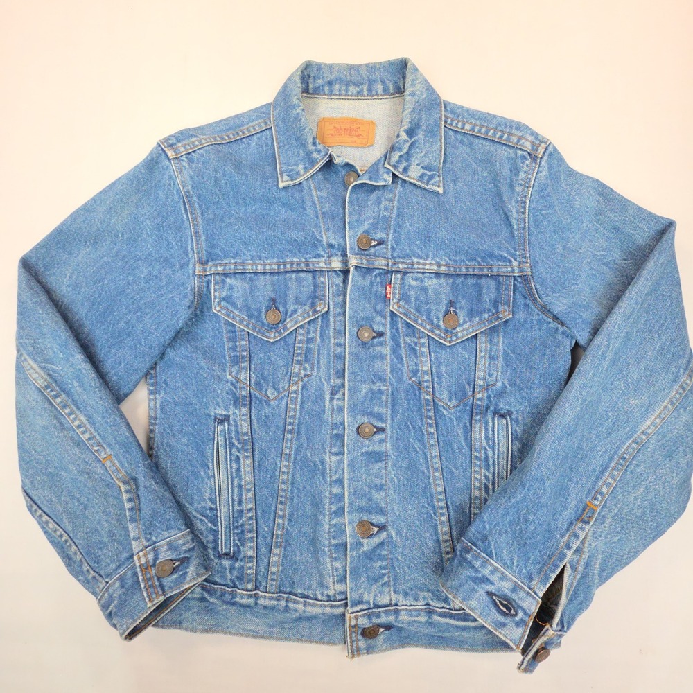 Vintage 1987 Levis 70506 0214 Trucker Jacket Made in USA 38R  Denim 4-Pocket